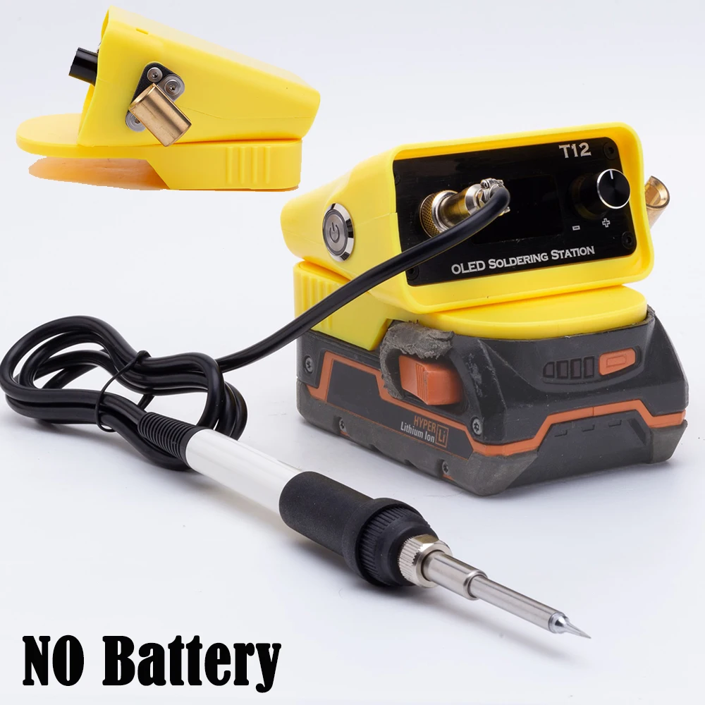 OLED Digital T12 Soldering Station Electronic Soldering Iron Tip For Ridgid AEG 18V Li-ion Battery  (Not include battery)