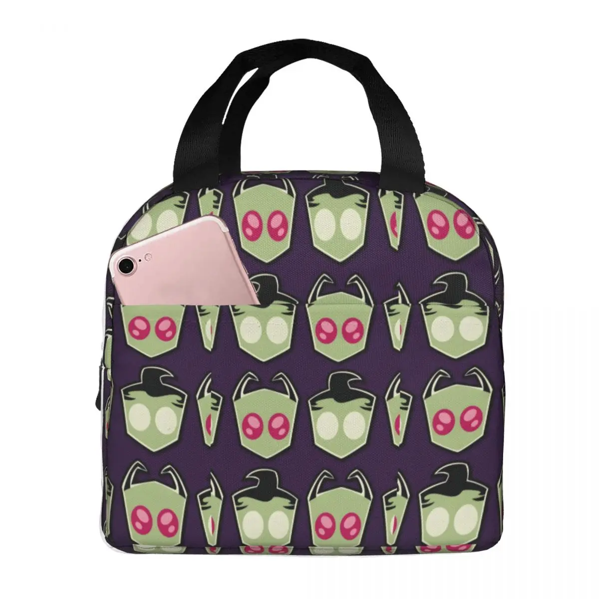 Pattern Bento Boxes Invader Zim Gir For Women New Arrival For Work Office Lunch Boxes Multifunction