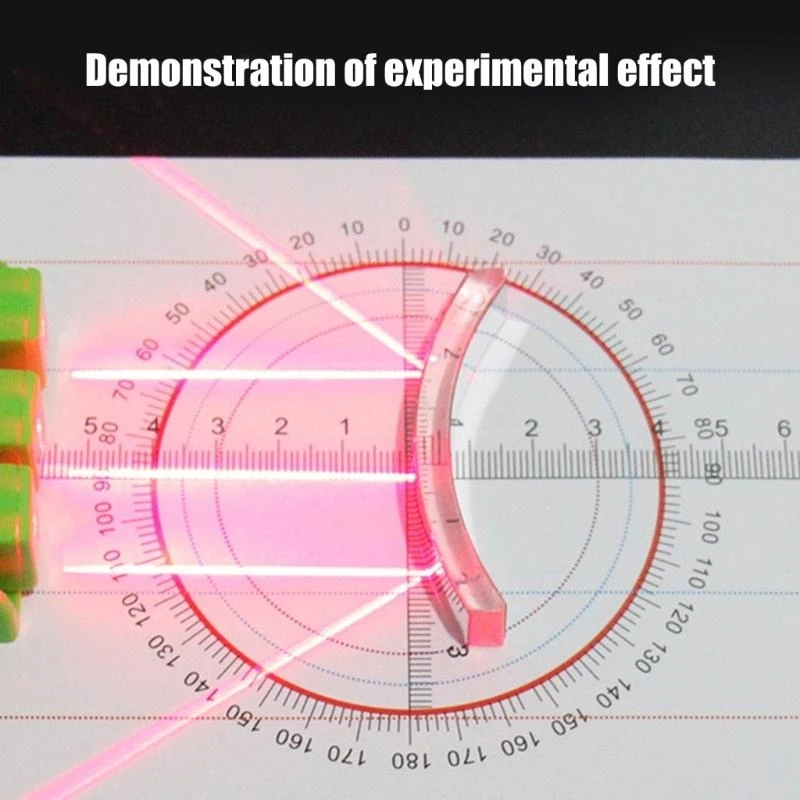 DXAB 6PCS Optics Lens Physics Stripe to Teaching Physics ، Lighted Serciped