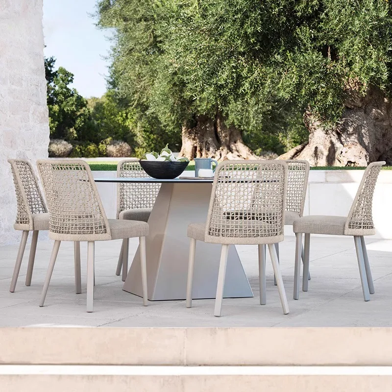 

Outdoor dining table and chairs - waterproof and sunscreen leisure chair, suitable for balconies and courtyard villas