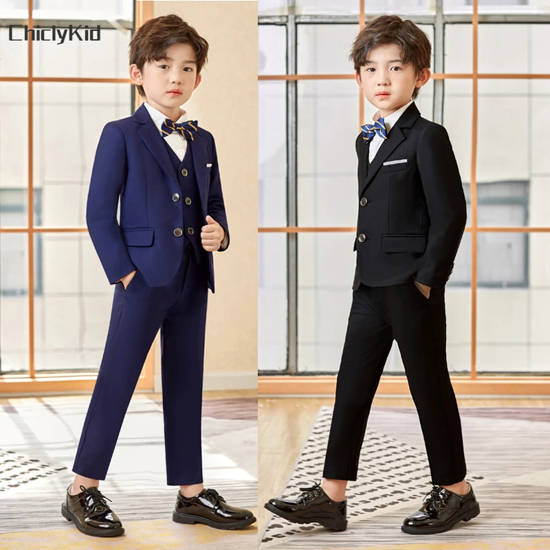 

High Quality Boys Suits Wedding Clothes Sets Kids Tuxedo Formal Dress Child Party Morning Coat Toddler Baby Blazer Pant Costumes