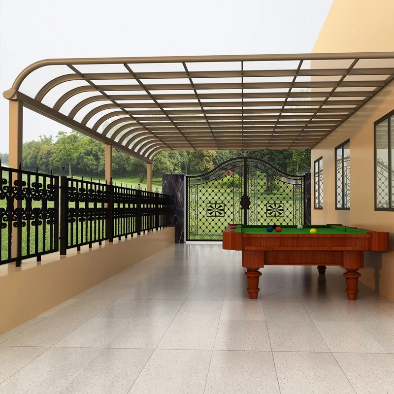 Aluminum Alloy Canopy Villa Car Canopy Outdoor Balcony Canopy Small Yard Canopy Terrace Rain Canopy