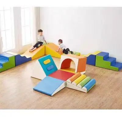 Factory Customizable Indoor Soft Play Set Climbing Slide Tunnel for Preschoolers Babies Sensory Training Sensory Play Game House view 5