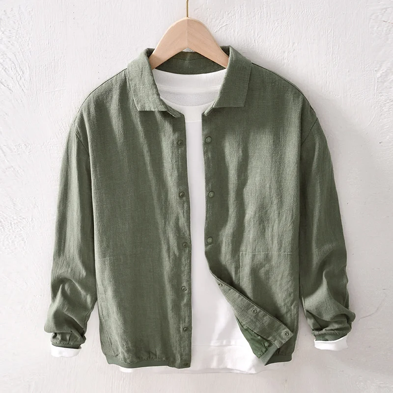 Summer Quick-drying Cotton Linen Jacket Breathable Long-sleeved Military Clothes Outdoor Hunting Hiking Camping Climbing Shirts