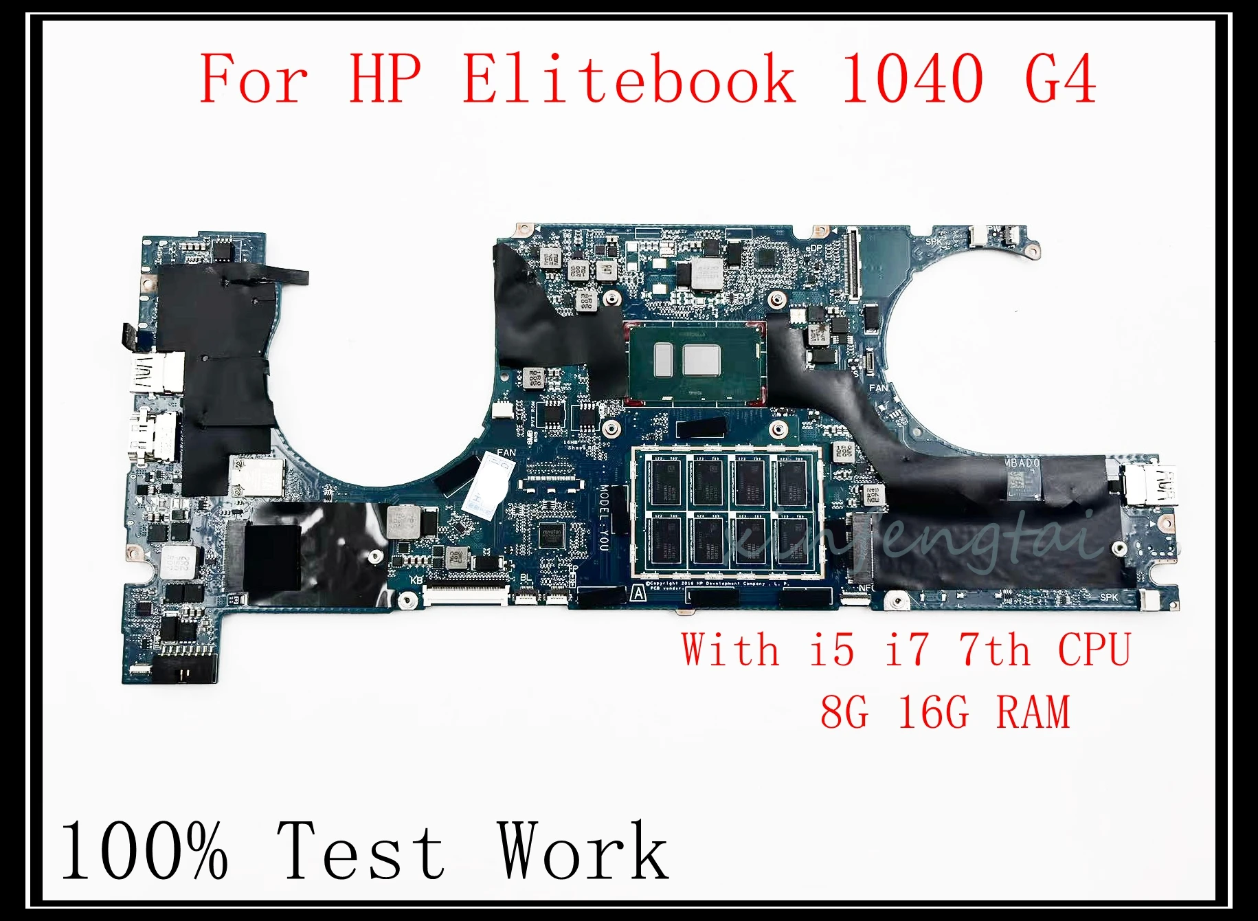 

DA0Y0UMBAD0 For HP Elitebook 1040 G4 Laptop Motherboard With i5 i7 CPU 8G 16G RAM 100% Test Work