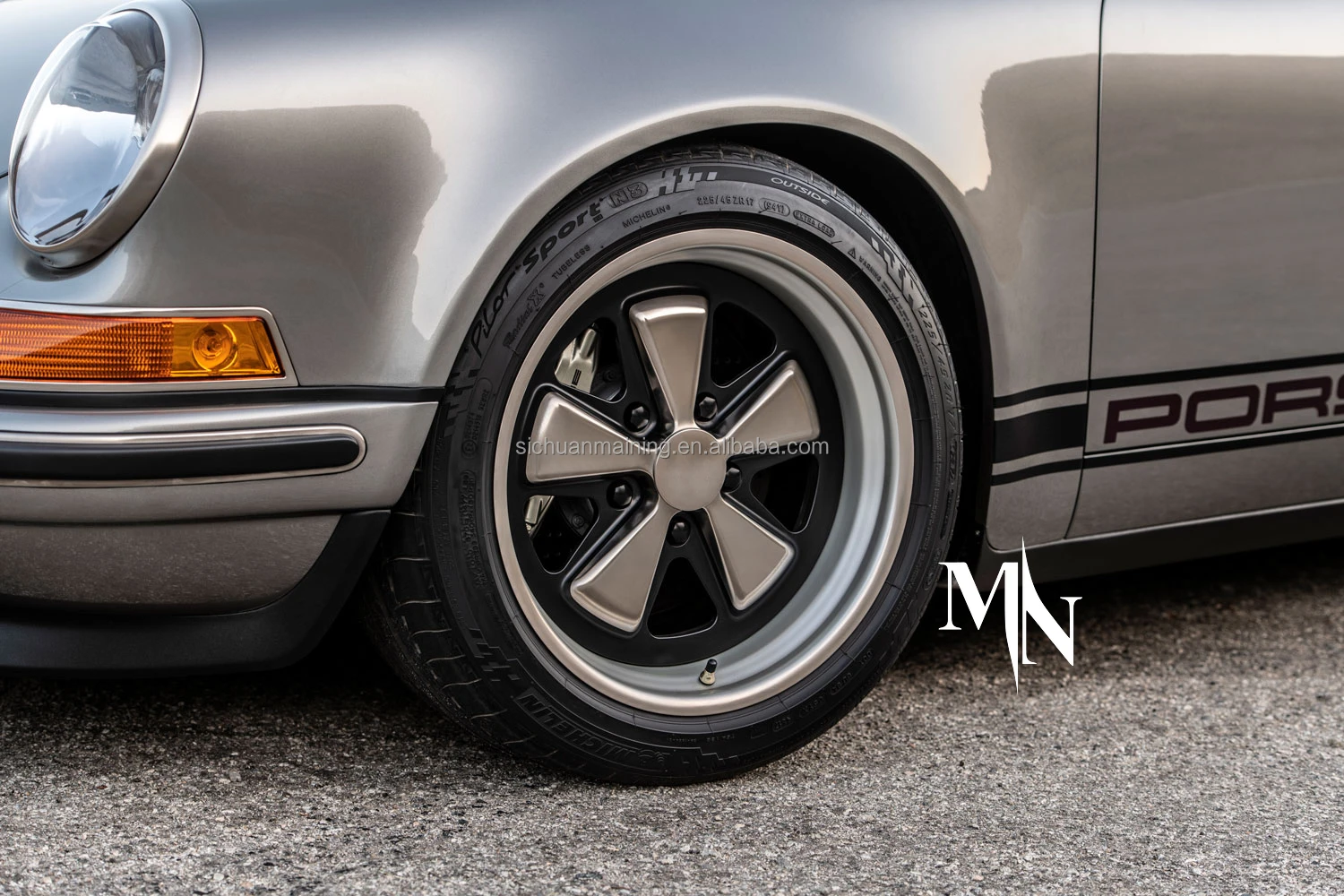 Retro-Design-Räder für Porsche 718 911 918 928 944 968 Boxster Cayenne Cayman Panamera Taycan-Räder 5 x 130 Felgen