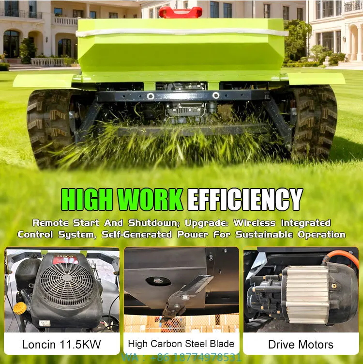 Kleiner automatischer Rasenmäher für Gartenrasen UsChina Hochwertiger 20-Zoll-Rc-Rasenmäher