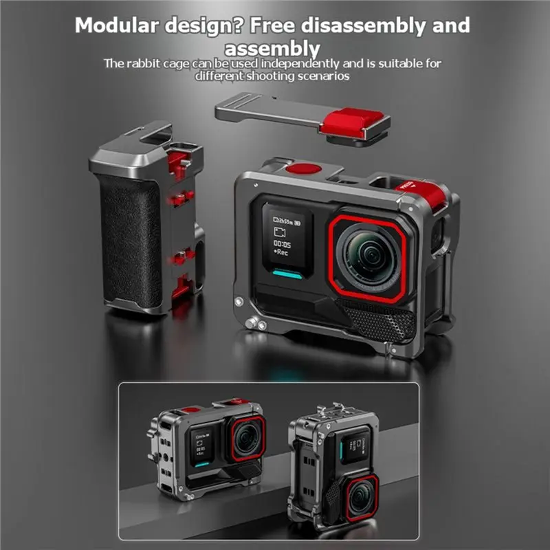 AS95-Camera Handle Grip Cage For Ace Pro1/2 With Camera Cage Bag Street Handle Expansion Frame Video Accessorie