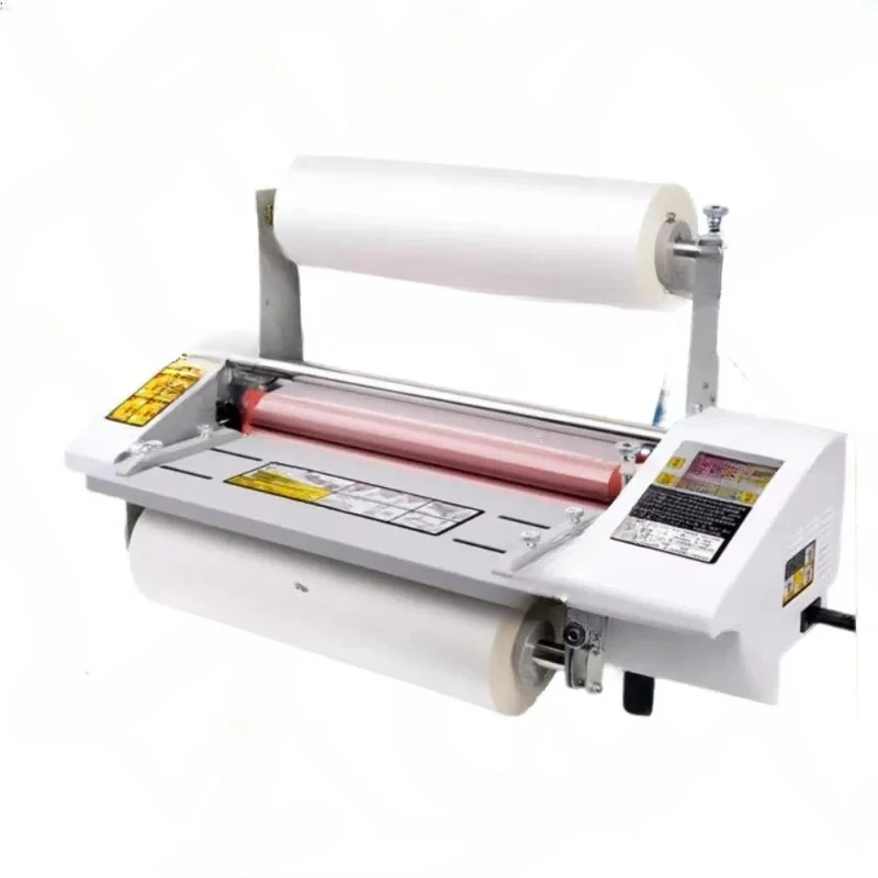 A3+ Paper Laminating Machine English Version Four Roller Cold Hot Laminator Rolling Machine film photo Laminating Machine