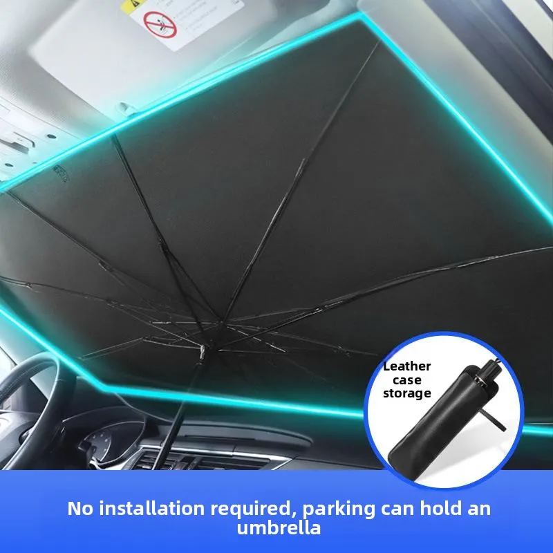 

Car Sunshade Umbrella Windshield Folding Front Parasol Umbrella Type Sun Shade for Car Window Summer Sun Protection Accessories