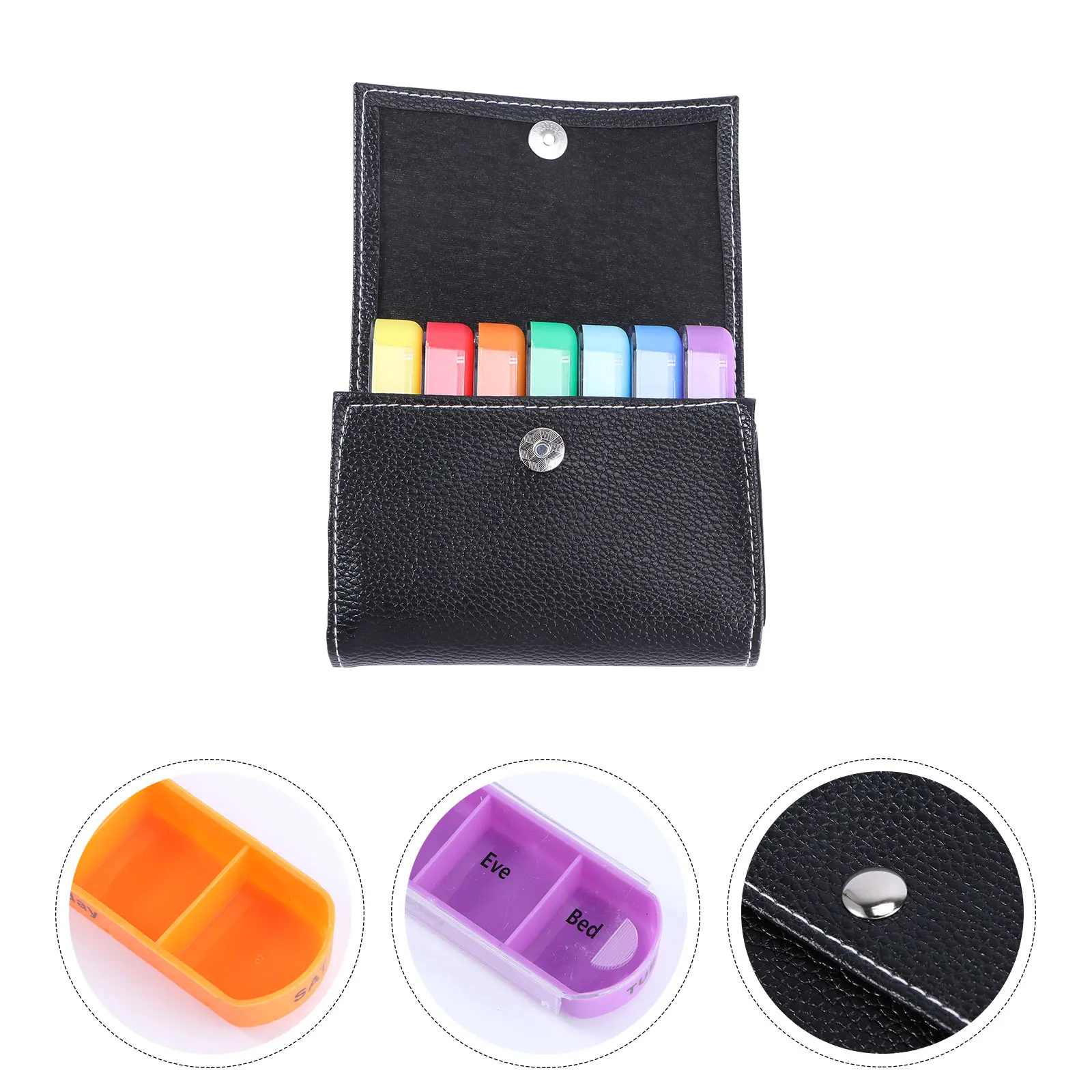 

28 Grids Pill Box Case Durable Practical 7 Boxes Weekly Daily Travel Organizer Medicine Containers Lightweight Portable