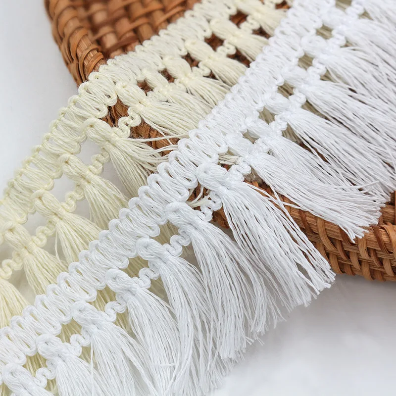 

25meters 5cm Tassel for Garment Apparel Accessories Polyester Square Hollow Tassel Curtain Tablecloth DIY