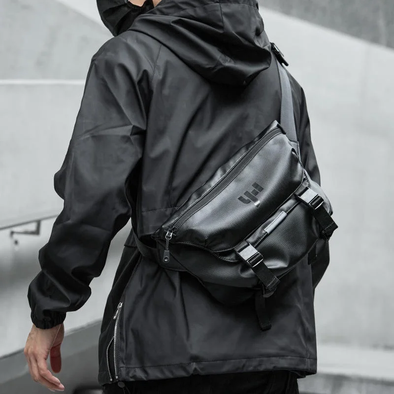 

Мужская наклонная сумка через плечо, большая вместительная спортивная сумка для езды на мотоцикле, сумка на одно плечо, функциональная модная сумка для спецодежды