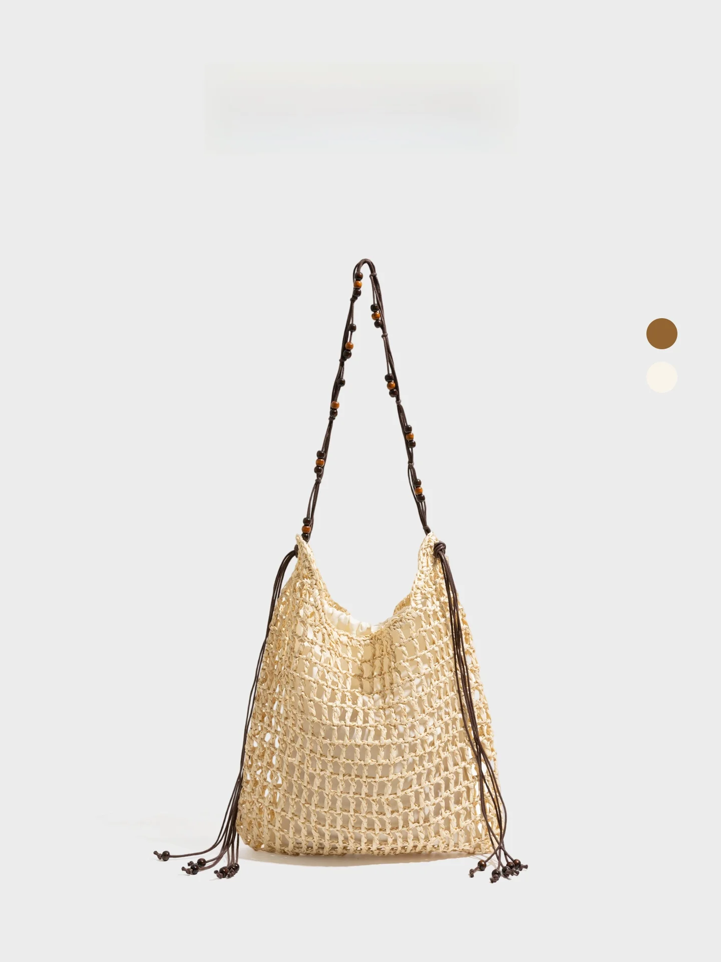 

Orange Girl Vacation Style Straw Woven Bag Women's 2026 Spring Lazy Style Lafite Woven Bag Beach Bag Versatile Single Shoulde...