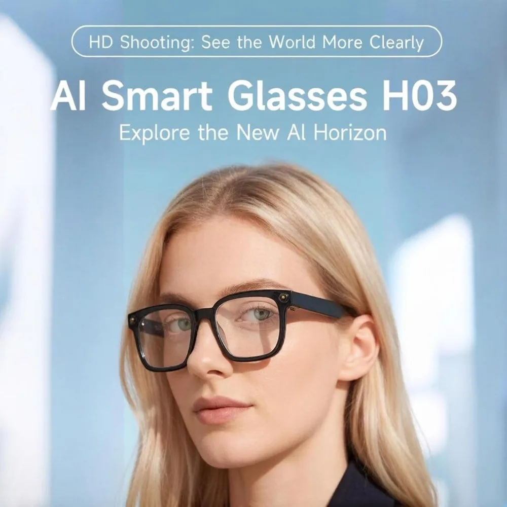 Smart Glasses with 8MP Camera, Translator for 140+ Languages, and Open Ear Design for POV Video Recording and Vlogging view 2