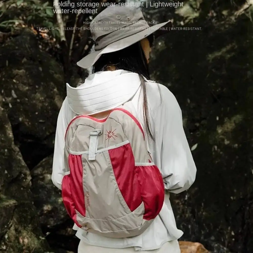Newest Fashion Outdoor Ultra-Lightweight Folding Sport Bag For Women Portable 2025 Casual Hiking Backpack Travel Backpack