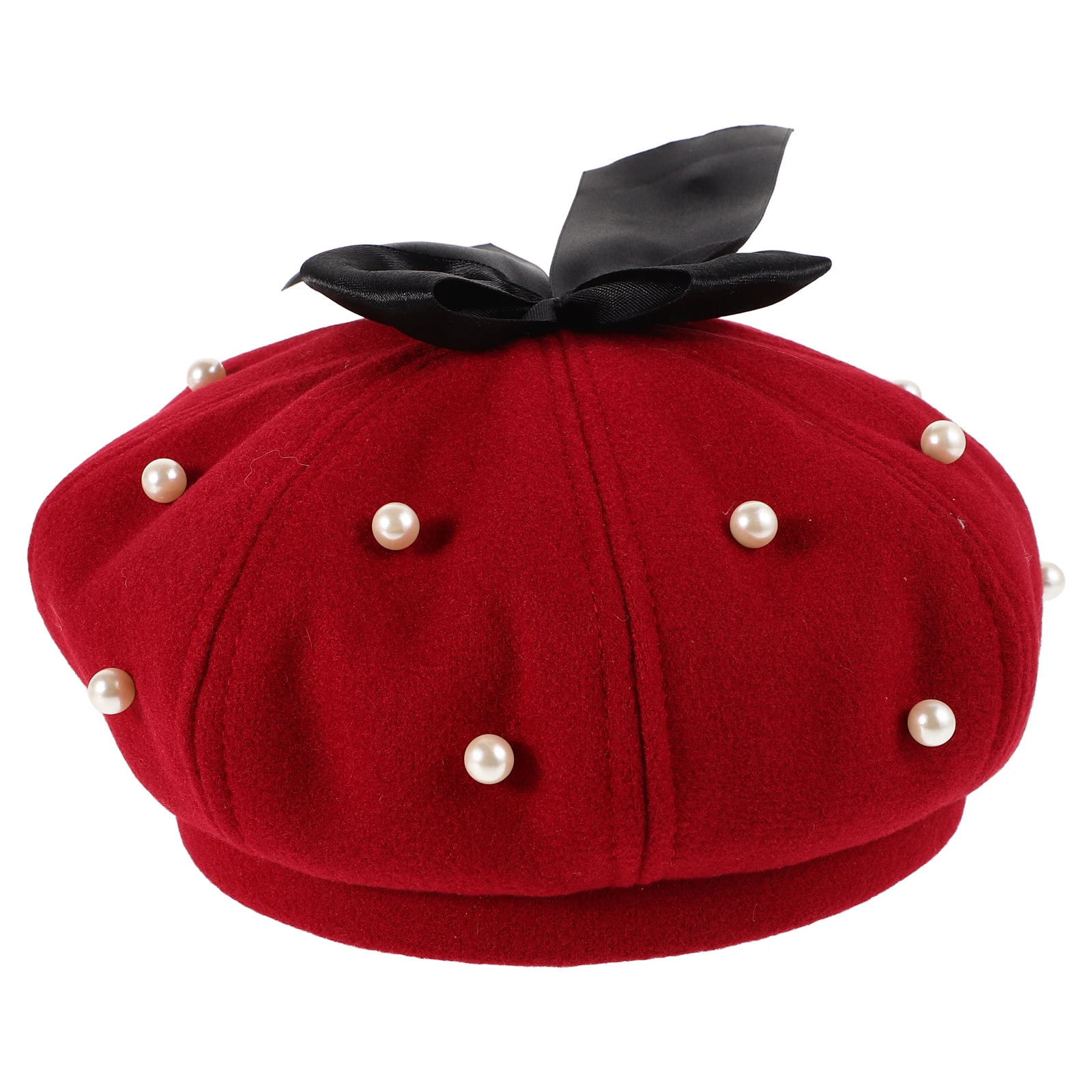 

Pearl Beret Hat Men Artist Caps for Women Elegant Hats Berets Black Stocking Chic