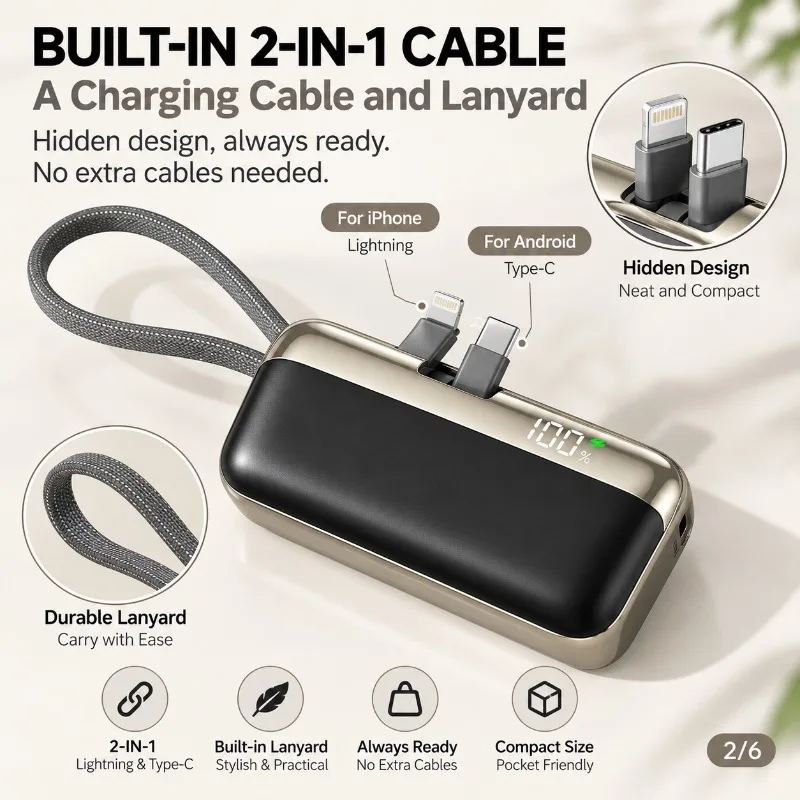 Power Bank Fast Charge 10000mAh 20000mAh Large Capacity Portable External Battery Gift for Travel Business Daily Use