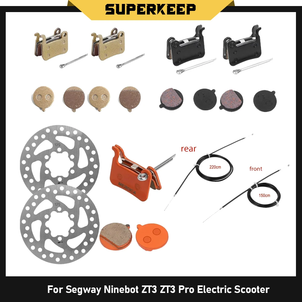 Bremssystem Scheibenbremssattel 120mm Bremsscheiben für Segway Ninebot ZT3 ZT3 Pro Elektroroller Bremsbeläge Ersatz