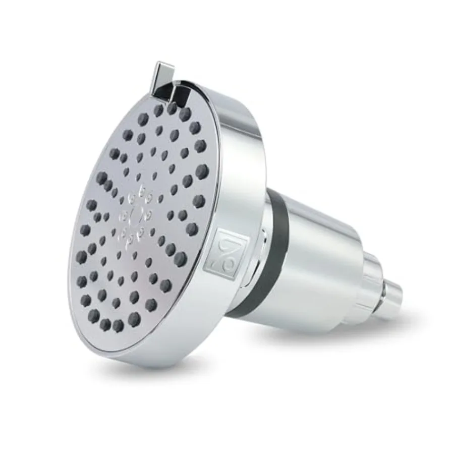 

Filtered shower head for bathroom use, chrome finish, reduces chlorine and impurities to promote healthier hair, skin, and scal