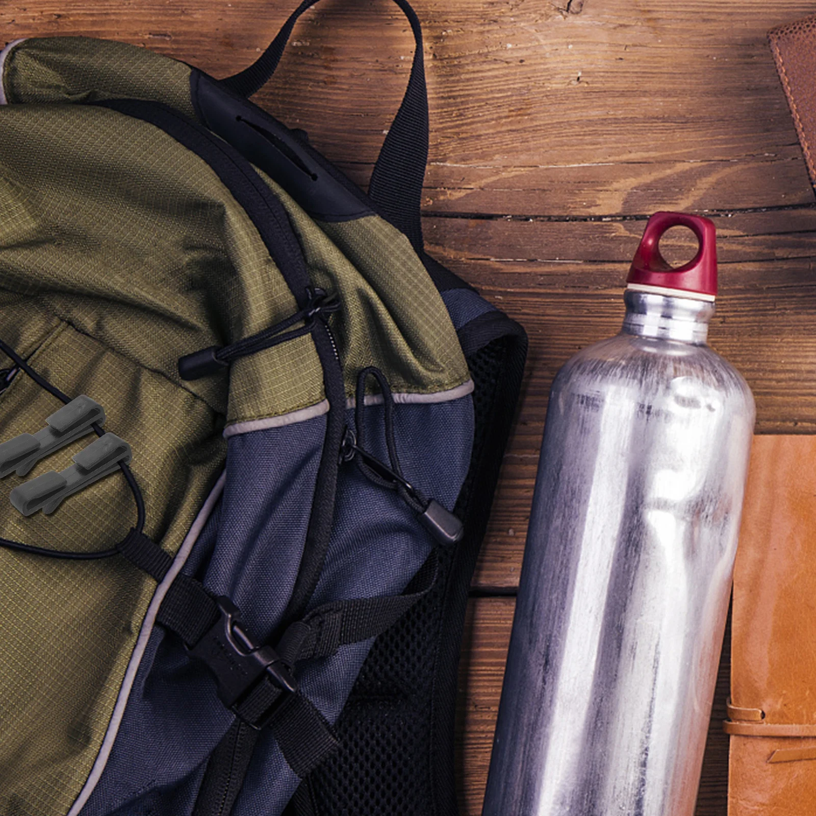 10 قطعة مشبك حزام مشبك تصميم سلس حزام حارس للأسلاك الحبال تحديد أداة نهاية كليب للملحقات في الهواء الطلق #2