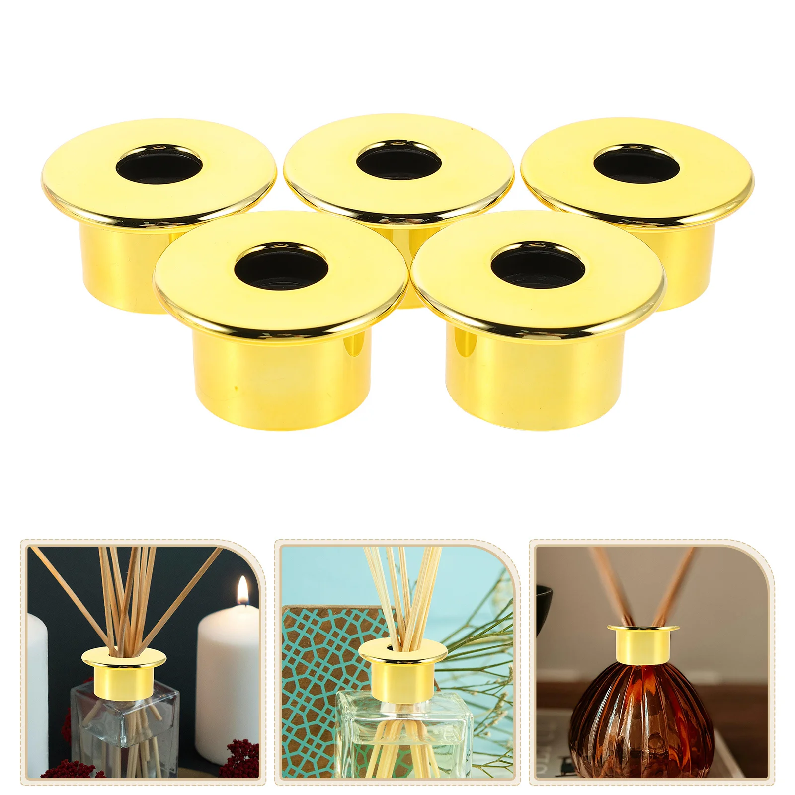 

5 шт. сменные колпачки для банок с диффузором ароматов, пластиковые герметичные крышки для бутылок с диффузором эфирного масла «сделай сам», тростниковые палочки