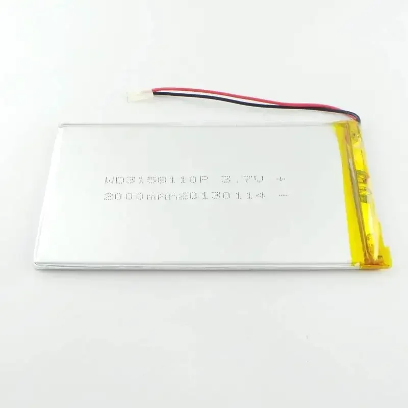 New Brown 3158110 3.7V Lithium Polymer Battery Battery 2000MAH Tablet Computer Rechargeable Li-ion Cell Good A