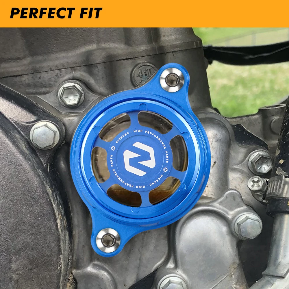 Para YAMAHA WR YZF WRF 250 450 YZ 250F 450F 250FX 450FX YZ250F YZ450F WR250F WR450F tapa de filtro de aceite de Motor protector de enchufe NICECNC