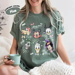 米奇朋友萬聖節復古T卹 米奇不太恐怖派對家庭親子裝 10 最佳銷售 萬聖節米奇 - №10