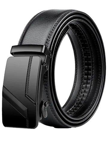 Men's High-Quality Belt 110cm 120cm 130cm Luxury Belt, Black Men's Automatic Buckle Jeans Men's Belt Suit Belt