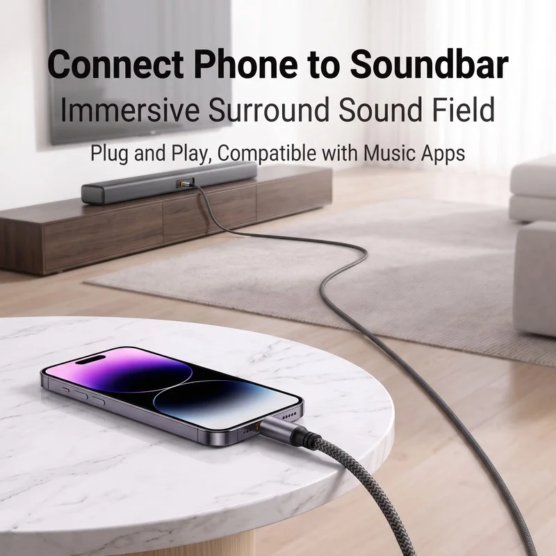 Highly Recommended-USB-C To TOSLINK Male Optical Sound Adapter USB-C To SPDIF Digital Converter For Laptops For Computer Connect view 5