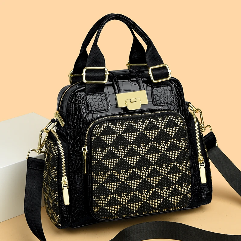 fashionable-large-capacity-women's-backpack-2026-new-design-diamond-embellished-crossbody-bag-commuter-style-soft-material
