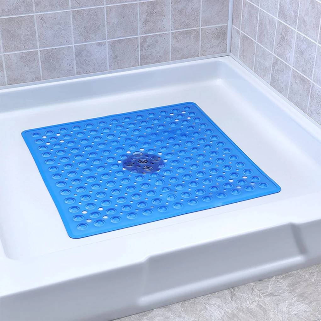 PVC Bathroom Mat Suction Floor Pads Shower Door Washable Bathtub Rug