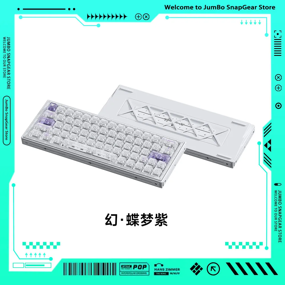 WLMouse Huan63 Mechanical Keyboard RGB Wired Magnesium Alloy Gaming Keyboard RT0.001mm 0.125ms Low Delay Keyboard Gamer Gasket