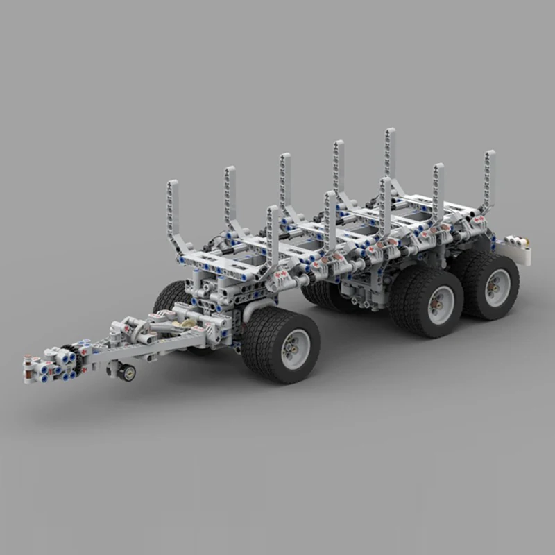 Cidade modelo de carro moc tijolos de construção plataforma giratória drawbar reboque tecnologia modular crianças presentes do feriado montar brinquedos terno