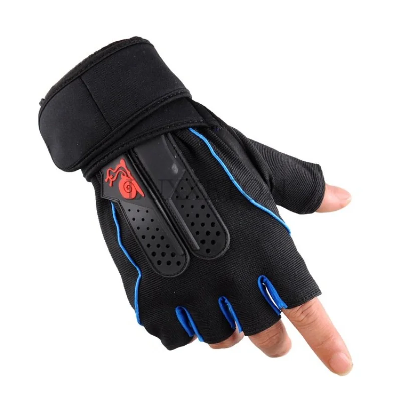 Men Women Gym Fitness Tactics Weight Dumbbell Palm Pad Glove Unisex Snails Half Finger Outdoor Sport Non Slip Cycling Mitten