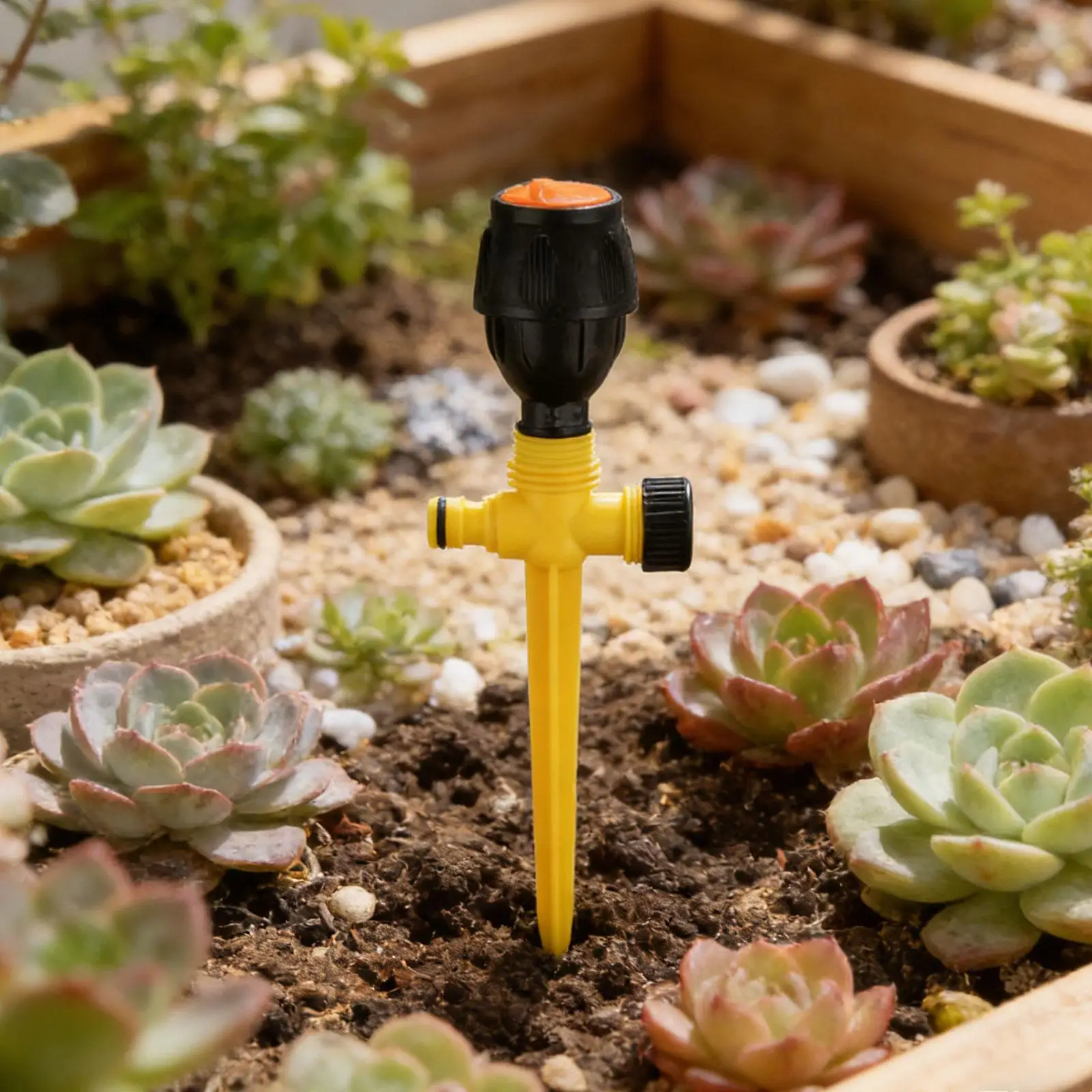 Sprinkler Irrigation Nozzle with Hydraulic Driven Rotating Head for Lawn Sprinkler System and Garden Coverage