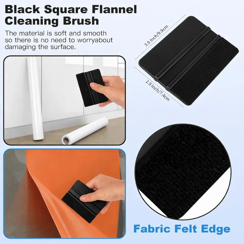 5pcs Window Tinting Tool Set Including Felt Edge Scraper And Corner Scraper Kit with Edge Trimming Tool Bubble Remover Tool