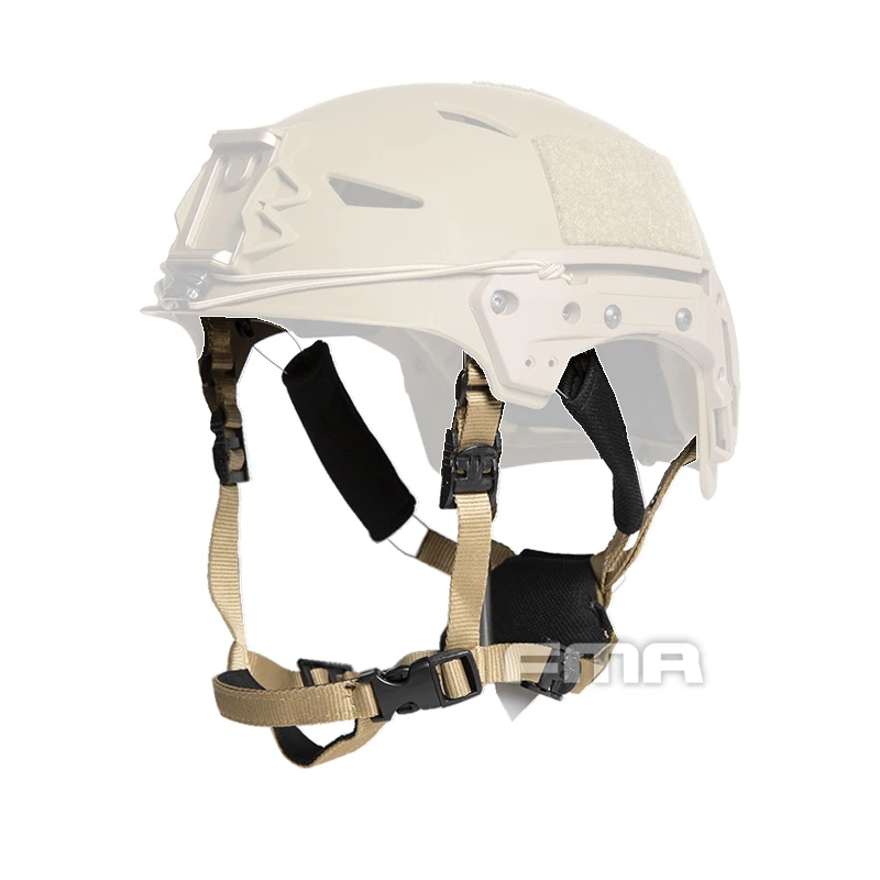 Outdoor Helmet Suspension System Adjustable EX Helmet Lanyard  Hunting BK/DE/RG Helmet Accessies