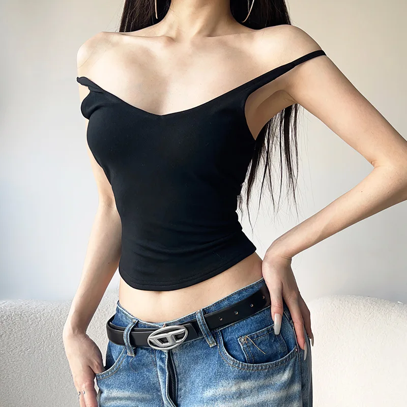 Goth Dark Mall Goth Chic Cross Bandage Design Camis Harajuku Sexy Backless Sleeveless Tank Tops Y2K E-Girl Slim Vest Alt Cloth