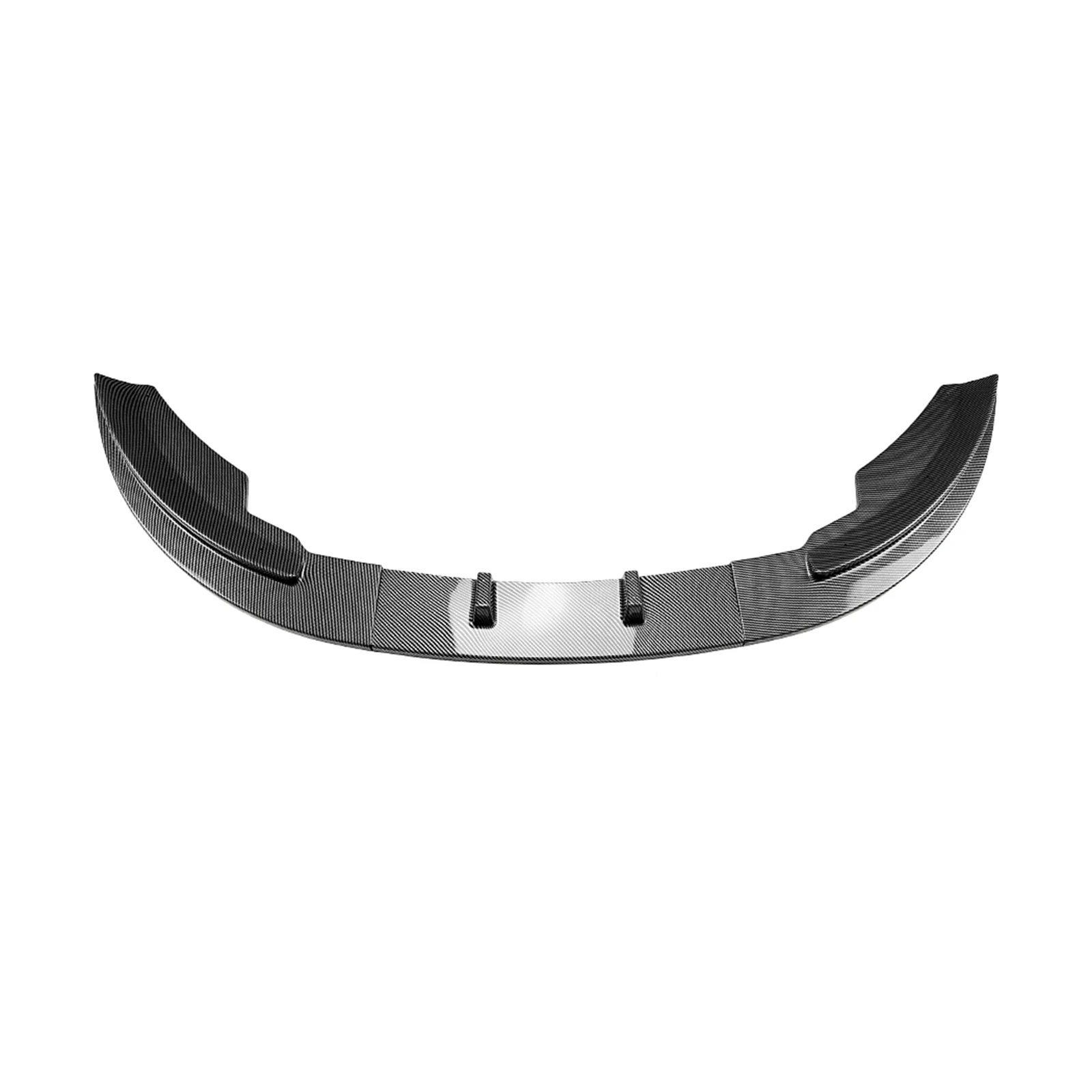 For Ford Fiesta MK7 2008-12 Standard Front Bumper Spoiler Lip Splitter Lower Blade Protector Cover Carbon Fiber Look/Gloss Black