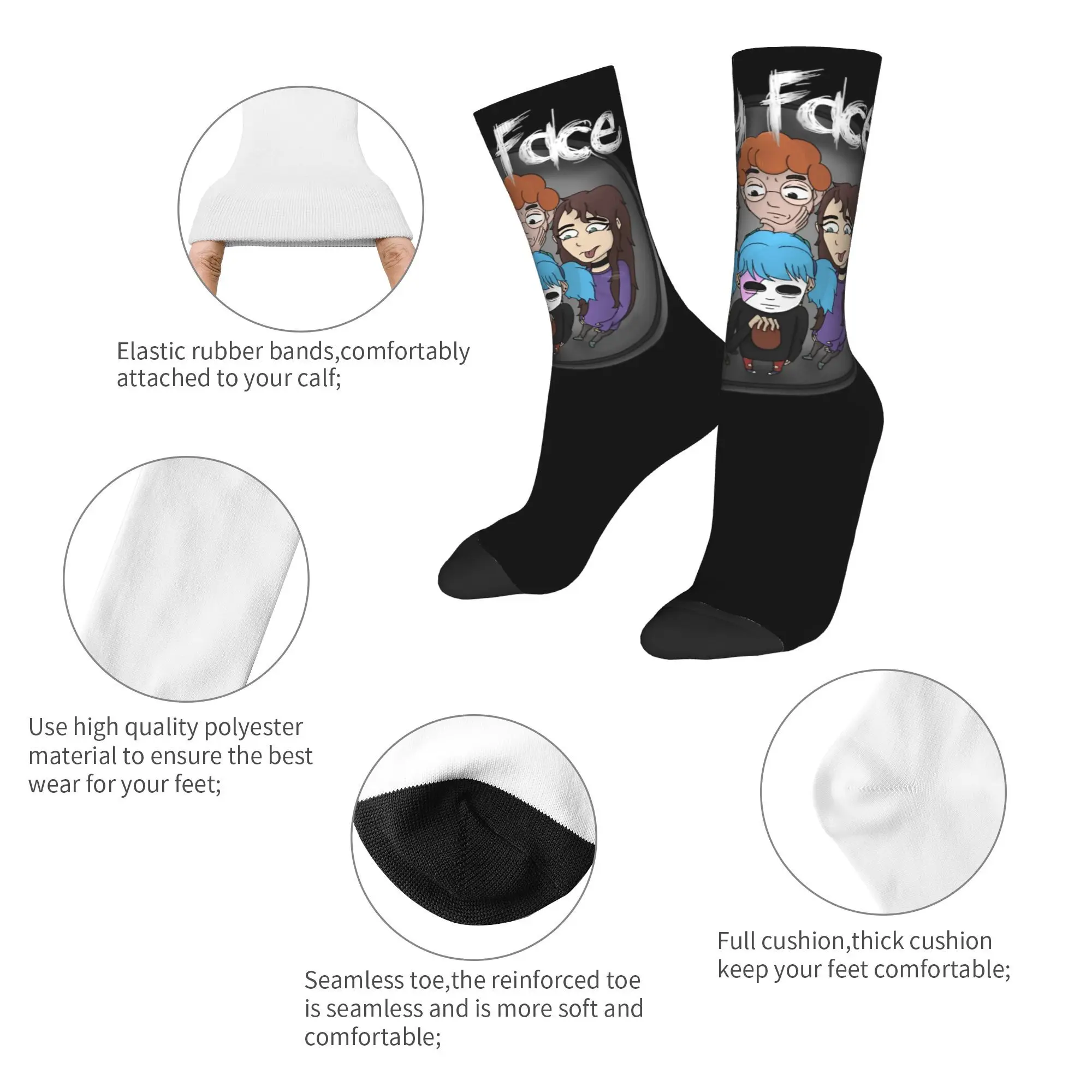 Sally Face Socks Sanitys falls Elegant Stockings Unisex Men High Quality Running Sports Socks Winter Custom Anti Skid Socks