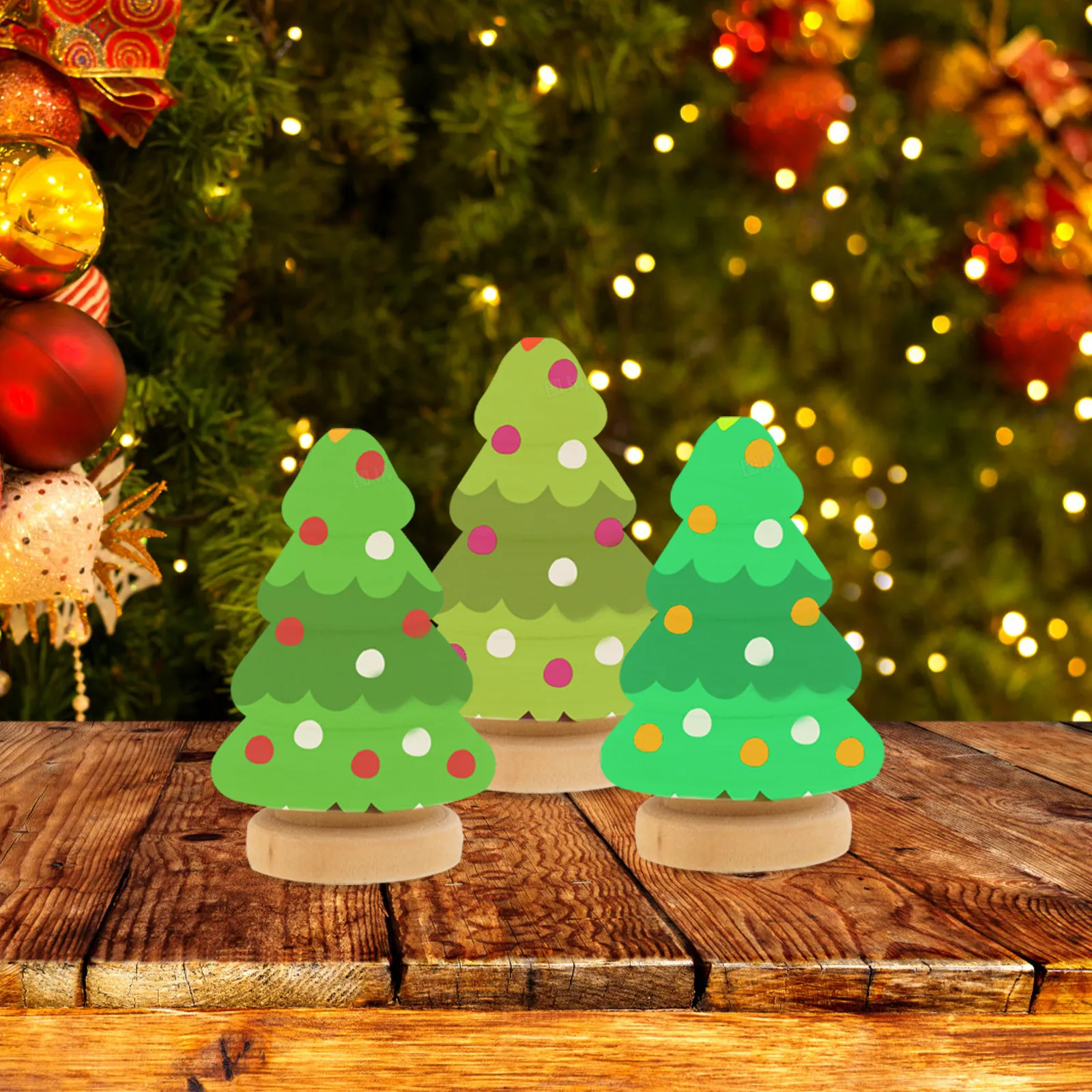 

10 шт. неокрашенных деревянных елочек для самостоятельной росписи, наборы для детского творчества, деревянные елки для ручной росписи, наборы для поделок из дерева