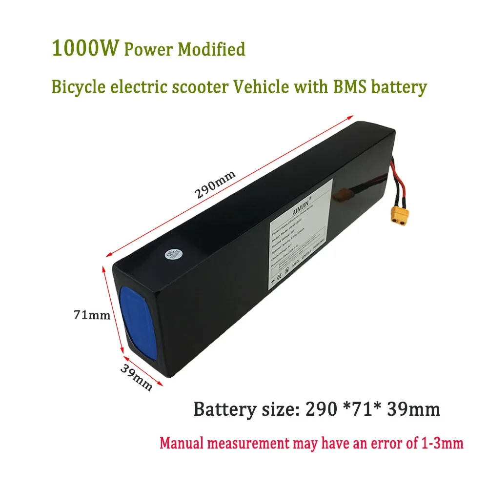 NEW 36V 9000mAh 18650 BMS Li-ion Battery Pack 10S3P 500W High Power Modified Bicycle Scooter Electric Vehicle with charger