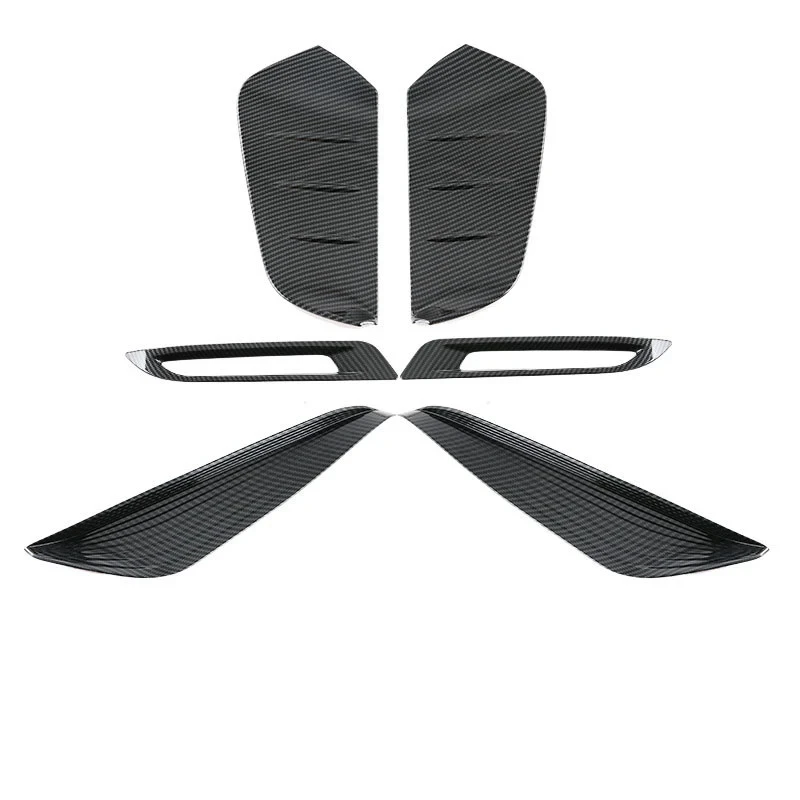 For Toyota BZ4X 22 Front And Rear Wind Blade Molding Rear Fog Light Decorative Sticker Exterior Access