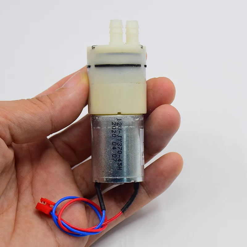 12V DC Small 370 Water Pump  Low Noise Large Water Flow 1.2L/min For Drinking Robot Cleaner Mini Micro Diaphragm Vacuum Pump
