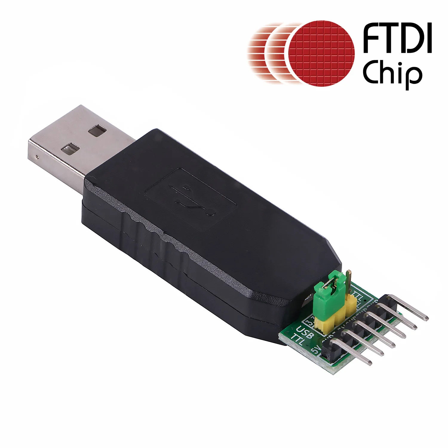 

USB Serial Adapter 3.3V 5V TTL FTDI 2.54mm Terminal UART Converter Supported Win 11 10 8 7 Linux Mac OS