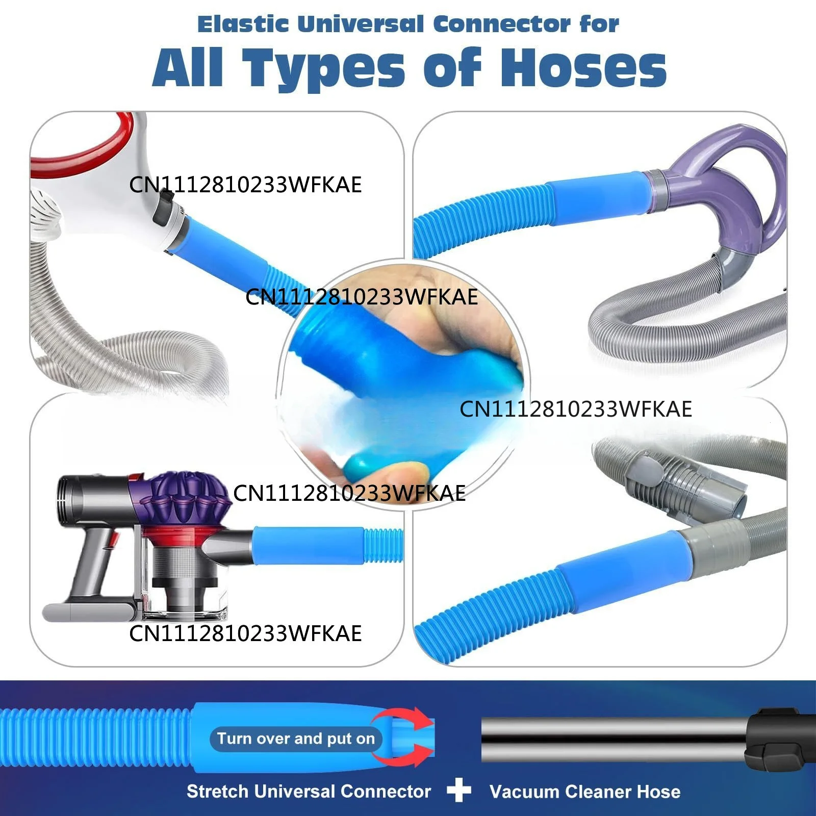 2PCS Dryer Vent Cleaner Kit Vacuum Cleaner Vent Cleaner
