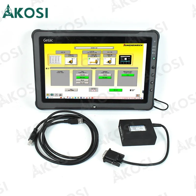 

V4.37 Forklift Diagnostic Kit JUDIT 4 Jungheinrich Judit box Incado with Jungheinrich forklift diagnosis cables with Getac F110