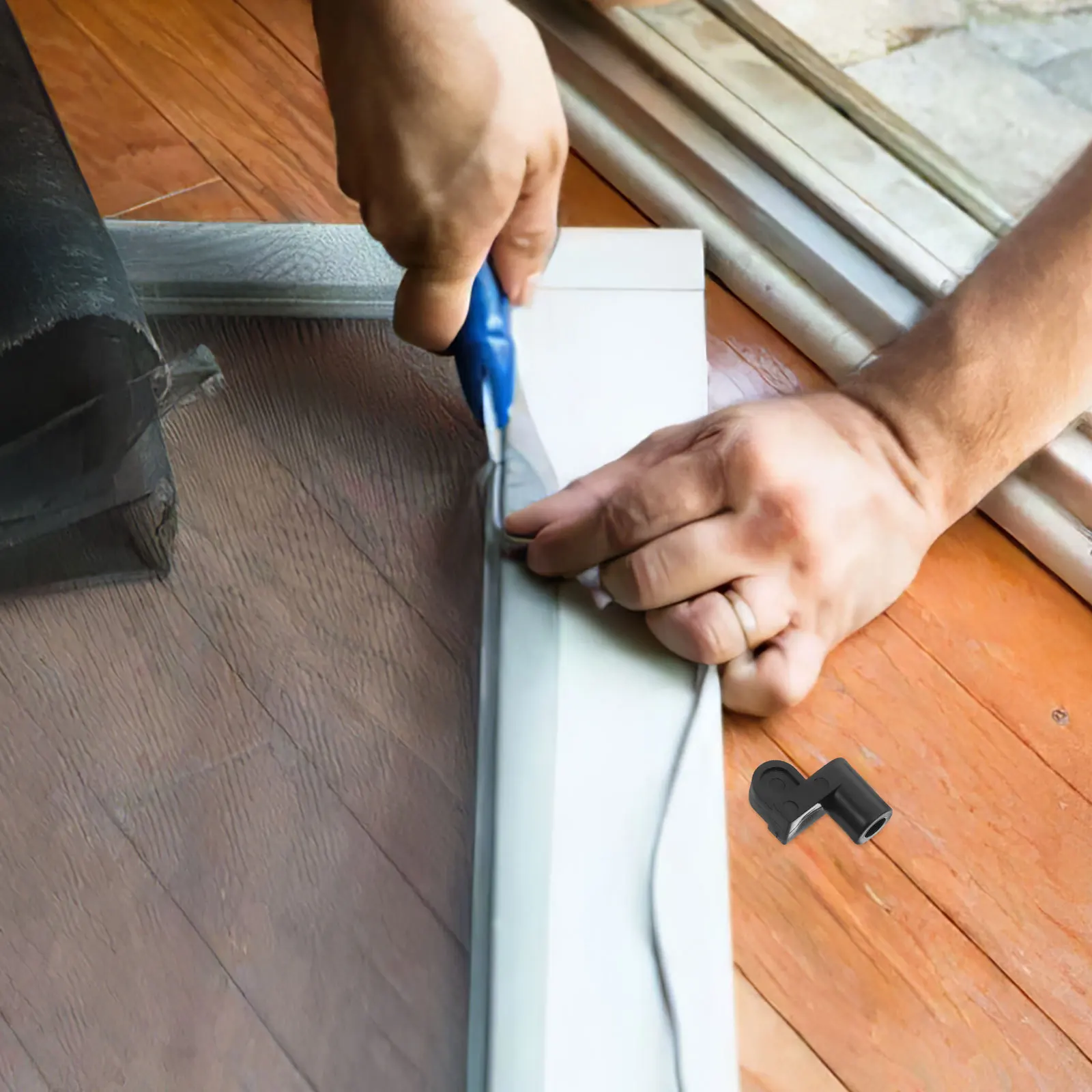 

24pcs 3/8" Window Screen Clips With Screws Adjustable Screen Fastening Clamps For Rv Glass Panel Security Locking Outdoor